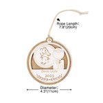 Personalized Veterinarian Caduceus 3D Carving Plaque Wooden Ornament with Text Birthday Gift for Vet Student Animal Doctor