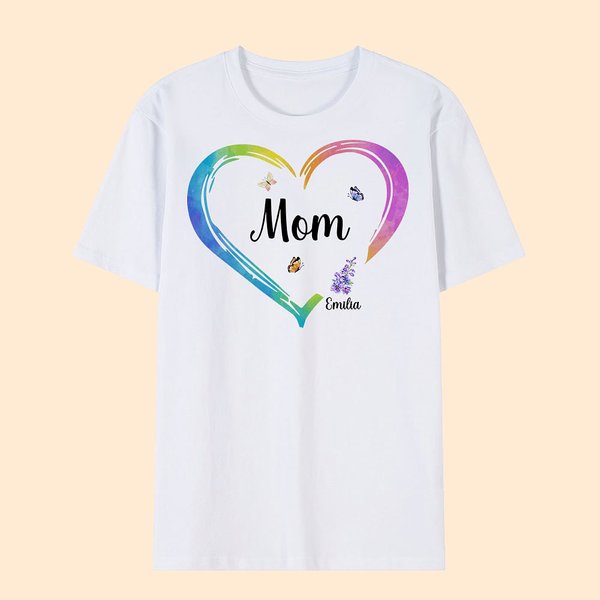 Maglietta personalizzata con nome e cognome Festa della mamma Festa del papà Regalo di compleanno per la famiglia