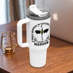 Vaso Personalizado Dragón Cielo Estrellado 40oz Nombre para Stanley con Tapa Pajita y Asa Regalo de Cumpleaños para Lector Amante del Dragón