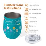 Gobelet Étanche Personnalisé avec 1-14 Fleurs de Naissance et Noms Cadeau Anniversaire pour Femme