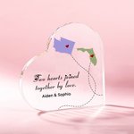 Plaque Acrylique Personnalisée avec Nom Décoration Maison Fête des Mères Fête des Pères Cadeau pour la Famille