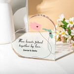 Plaque Acrylique Personnalisée avec Nom Décoration Maison Fête des Mères Fête des Pères Cadeau pour la Famille