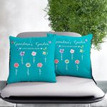 Personalizowana poszewka na poduszkę z imieniem i tekstem Butterfly 1-14 Birth Flowers Prezent na Dzień Matki dla niej