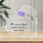 Plaque Acrylique Personnalisée avec Nom Décoration Maison Fête des Mères Fête des Pères Cadeau pour la Famille