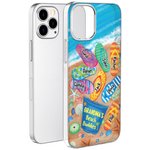 Custodia personalizzata per iPhone con nomi per i compagni di spiaggia della nonna, regalo per la famiglia in occasione della festa della mamma.
