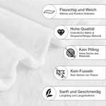 Personalisierte Namen Kuscheldecke mit Niedlichen Elefanten und Blumen Geburtstag Weihnachten Dusche Taufe Geschenk für Baby Kinder Familie