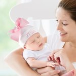 Gorro de punto con nombre bordado y lazo rosa personalizado para bebé niña Regalo de Baby Shower para recién nacido