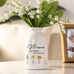 Personalisierte Wenn Mamas waren Blumen würden wir Sie wählen Keramik-Vase mit 1-16 Geburt Blumen Home Decor Muttertag Geschenk für Mama Oma