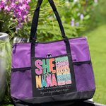 Personalisierte bunte Brief ist sie Mama Tragetasche mit Spitznamen und 1-16 Kind Namen Muttertag Geburtstag Geschenk für Mama Oma