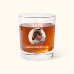 Gepersonaliseerd 10oz Foto Whiskeyglas met teksten Vaderdag Verjaardagscadeau voor vader