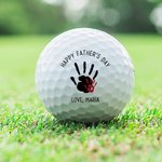 Balle de golf personnalisée avec texte et nom pour la fête des pères Cadeau de fête des pères pour les amateurs de golf