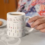Personalized This Grandma Mom Belongs To Ceramic Mug with 1-16 Birth Flowers and Names Mother's Day Gift for Her