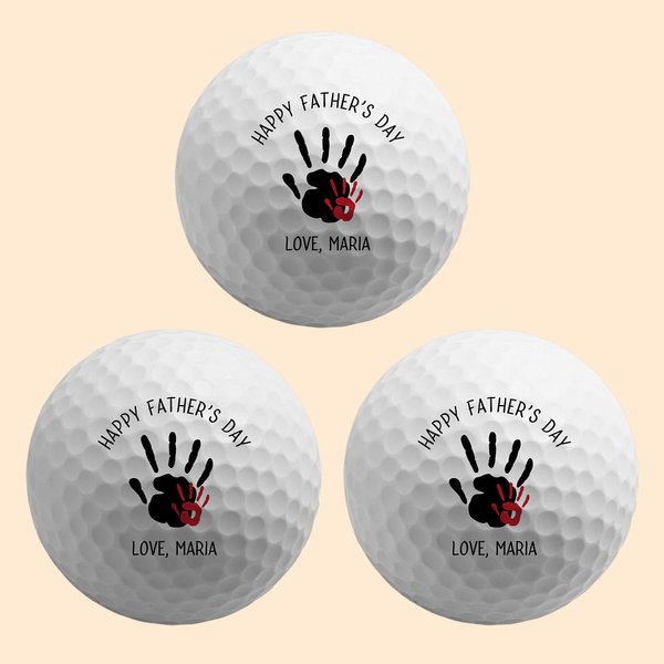 Balle de golf personnalisée avec texte et nom pour la fête des pères Cadeau de fête des pères pour les amateurs de golf