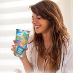 Personalisierte Strand Filp Flop 20oz Becher mit 1-8 Namen Geburtstag Vaters Muttertag Geschenk für Familie