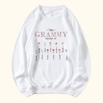 Sweatshirt Personnalisé avec 1-16 Noms et Fleurs de Naissance This Mom Belongs To Cadeau Anniversaire Fête pour Maman Grand-Mère