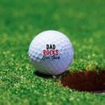 Gepersonaliseerde Beste Vader Ooit Golfbal met Gegraveerde Naam Set van 3 Vaderdag Verjaardagscadeau voor Hem