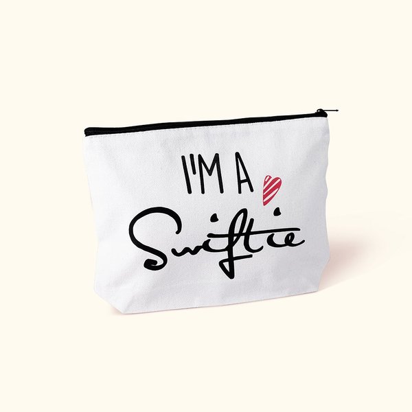 Personalized I'M A Swiftie TS Fans Portable Name Makeup Bag Friendship Birthday Gift for Music Lover