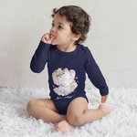 Personalized 100% Cotton Flower Cute Elephant Baby Onesie T-shirt Baby Onesie Mother's Day Gift for Newborn and Mom