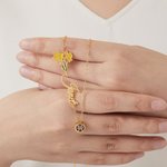 Collier Personnalisé avec Prénom Fleur de Naissance Signe Astrologique Cadeau Anniversaire Fête pour Femme