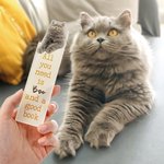 Marcapáginas acrílico personalizado con foto de mascota y nombre Regalo de cumpleaños para gato Perro Dueño Amantes de los libros