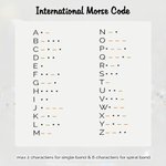 Personalised Morse Code Bead Initials Fidget Ring Adjustable Anxiety Relief Jewellery Birthday Inspirational Gift for Her