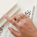 Personalised Morse Code Bead Initials Fidget Ring Adjustable Anxiety Relief Jewellery Birthday Inspirational Gift for Her