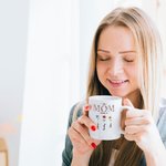 Personalized This Grandma Mom Belongs To Ceramic Mug with 1-16 Birth Flowers and Names Mother's Day Gift for Her