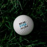 Gepersonaliseerde Beste Vader Ooit Golfbal met Gegraveerde Naam Set van 3 Vaderdag Verjaardagscadeau voor Hem