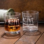 La vida está llena de decisiones importantes Vaso de whisky de pesca personalizado de 10oz con nombre Divertido regalo de cumpleaños Día del Padre par