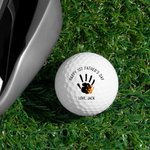Balle de golf personnalisée avec texte et nom pour la fête des pères Cadeau de fête des pères pour les amateurs de golf
