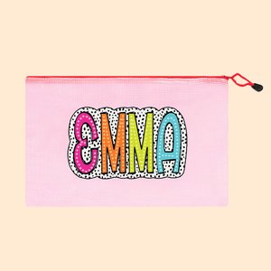 Personalized Dalmatian Dots Name Pool Bag with Zipper Bridesmaid Wedding Gift for Women