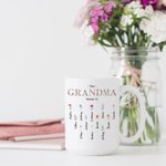 Personalized This Grandma Mom Belongs To Ceramic Mug with 1-16 Birth Flowers and Names Mother's Day Gift for Her