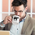 Gepersonaliseerde Papa Beer Keramische Mok Koffiekop met Papa Naam en 1-12 Kindernamen Vaderdag Verjaardagscadeau voor Papa Opa