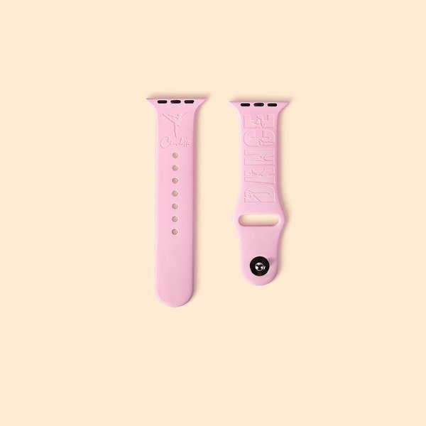 Personalizado Grabado Bailarina Silicona Reloj Correa para Apple Fitbit Samsung con Nombre Cumpleaños Aniversario Regalo para los amantes del Ballet H