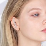 Pendientes personalizados de gancho con nombre sin perforación Ear Cuff Edgy Statement Jewelry Birthday Gift for Her