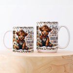 Spersonalizowany ceramiczny kubek do kawy w stylu pasterskim Prezent urodzinowy dla miłośników krów