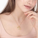 Collana personalizzata con freccia a cuore cavo e pietra di nascita Cupido Gioielli Regalo di compleanno di San Valentino per lei