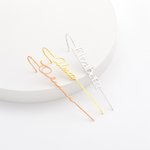 Pendientes personalizados de gancho con nombre sin perforación Ear Cuff Edgy Statement Jewelry Birthday Gift for Her