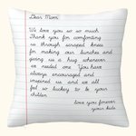 Taie d'Oreiller Personnalisée I Love you So So Much Décor de la Maison Cadeau Fête des Mères Fête des Pères pour la Famille