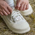 Personalized Stainless Steel Shoe Tag ID with Engraved Text Birthday Gift for Runners Cyclists