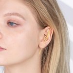 Pendientes personalizados de gancho con nombre sin perforación Ear Cuff Edgy Statement Jewelry Birthday Gift for Her