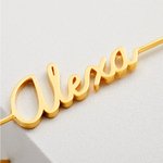 Pendientes personalizados de gancho con nombre sin perforación Ear Cuff Edgy Statement Jewelry Birthday Gift for Her