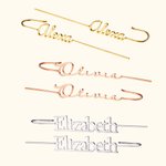Pendientes personalizados de gancho con nombre sin perforación Ear Cuff Edgy Statement Jewelry Birthday Gift for Her