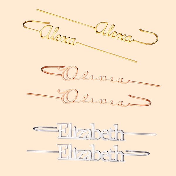 Pendientes personalizados de gancho con nombre sin perforación Ear Cuff Edgy Statement Jewelry Birthday Gift for Her