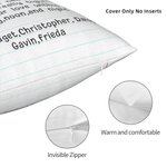 Taie d'oreiller personnalisée I Hugged This Pillow Love Letters Taie d'oreiller pour la fête des mères pour la fête des pères pour maman pour papa