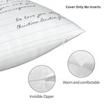 Personalisierte Dank für immer Pflege von mir Handschrift Liebe Brief werfen Kissenbezug Muttertag Vatertag für Familie 7