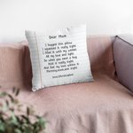 Taie d'oreiller personnalisée I Hugged This Pillow Love Letters Taie d'oreiller pour la fête des mères pour la fête des pères pour maman pour papa