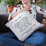 Taie d'oreiller personnalisée I Hugged This Pillow Love Letters Taie d'oreiller pour la fête des mères pour la fête des pères pour maman pour papa