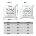 Taie d'oreiller personnalisée I Hugged This Pillow Love Letters Taie d'oreiller pour la fête des mères pour la fête des pères pour maman pour papa