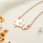 Personalizada Kid Mamá Rompecabezas Collar con nombre grabado Concienciación sobre el Autismo Joyería Día de la Madre Cumpleaños regalo de inspiración para las mujeres
